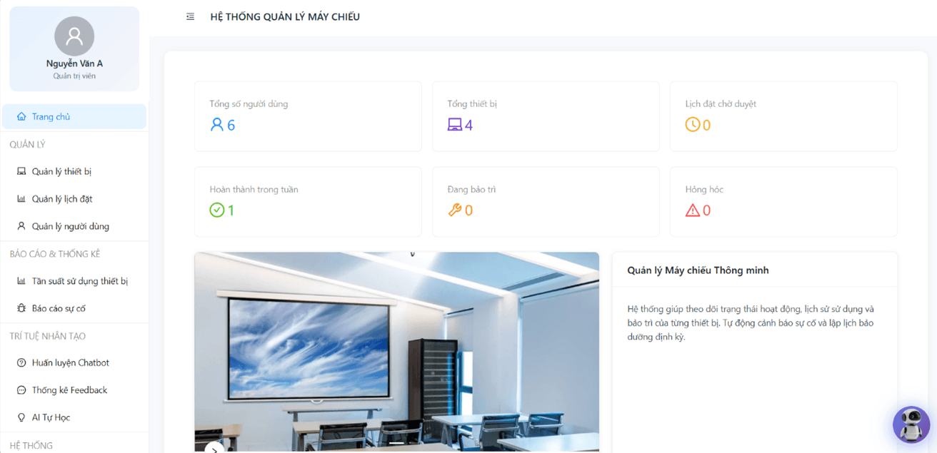 AI Projector Management System